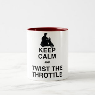 Tasse 2 Couleurs Gardez le calme et tordez la commande de puissance
