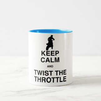 Tasse 2 Couleurs Gardez le calme et tordez la commande de puissance