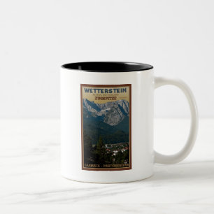 Tasse 2 Couleurs Garmisch - Zugspitze au-dessus de ville