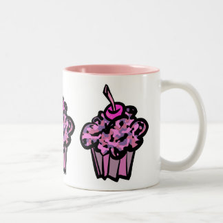 Tasse 2 Couleurs gâteau camouflé rose et violet