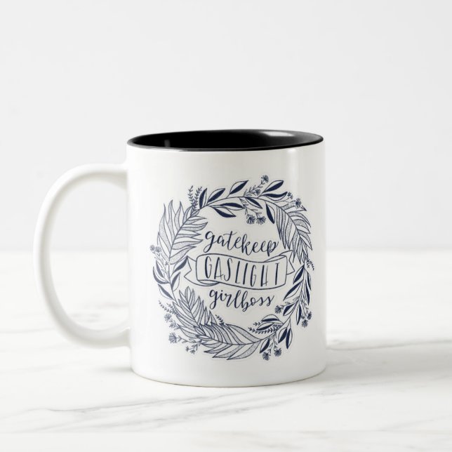 Tasse 2 Couleurs Gatekeep Gaslight Girboss (Gauche)