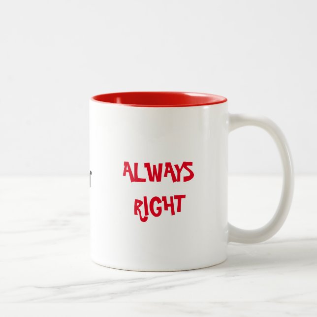 TASSE 2 COULEURS GAUCHER MAIS TOUJOURS DROIT (Droit)