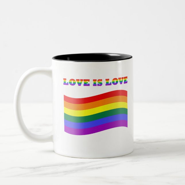 Tasse 2 Couleurs Gay Pride (Gauche)
