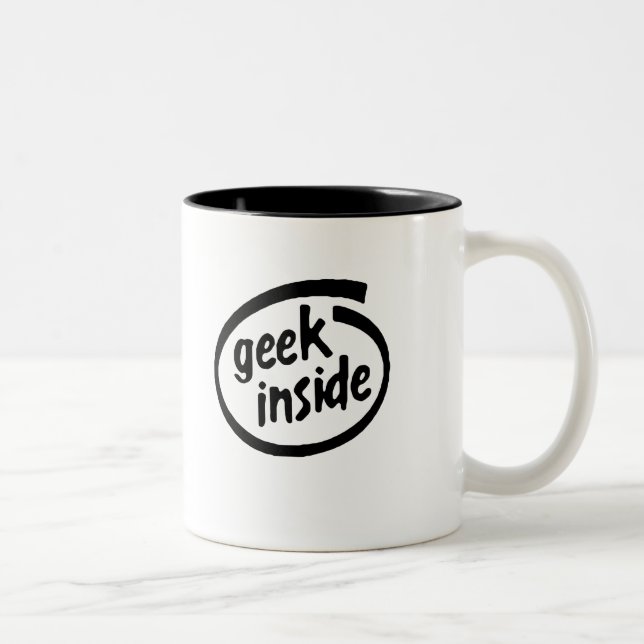 TASSE 2 COULEURS GEEK À L'INTÉRIEUR (Droit)