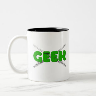 Tasse 2 Couleurs Geek de bande - Flûte
