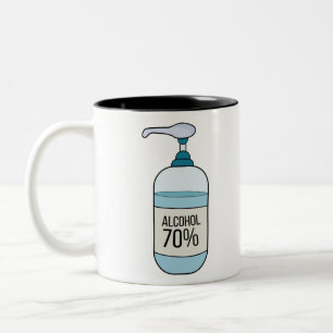 Tasse 2 Couleurs Gel Sanitizer à la main avec 70% d'alcool