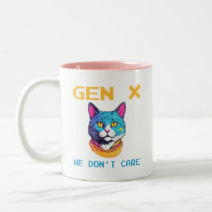 Tasse 2 Couleurs Gen X nous nous en fichons