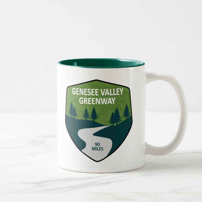 Tasse 2 Couleurs Genesee Valley Greenway New York (Droit)