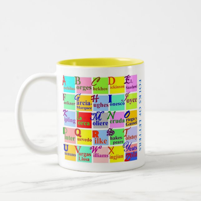 Tasse 2 Couleurs Gens des lettres (Gauche)