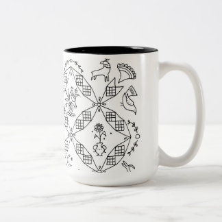 Tasse 2 Couleurs Gens simples - bloc de Sarah Fielke du mois 2018