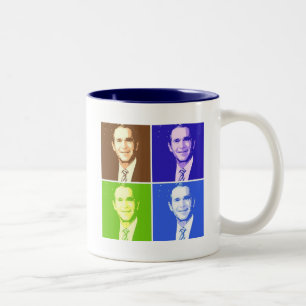 Tasse 2 Couleurs George W Bush Pop Art
