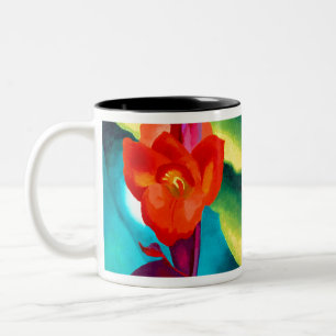 Tasse 2 Couleurs Géorgie O Keeffe Red Canna