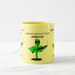 Tasse 2 Couleurs Germinator cyborg plante dessin humoristique