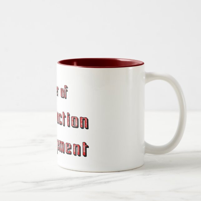 Tasse 2 Couleurs Gestion de la construction (Droit)