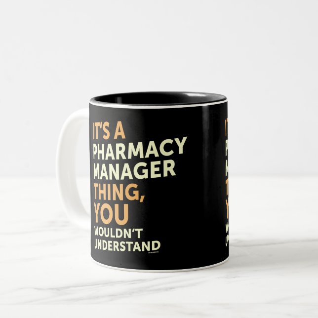 Tasse 2 Couleurs Gestionnaire de pharmacie (Devant gauche)