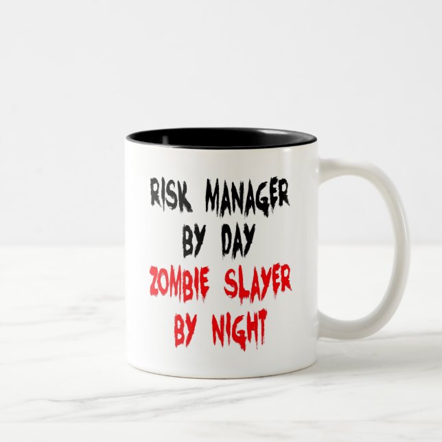 Tasse 2 Couleurs Gestionnaire de risques de couche Zombie (Droit)