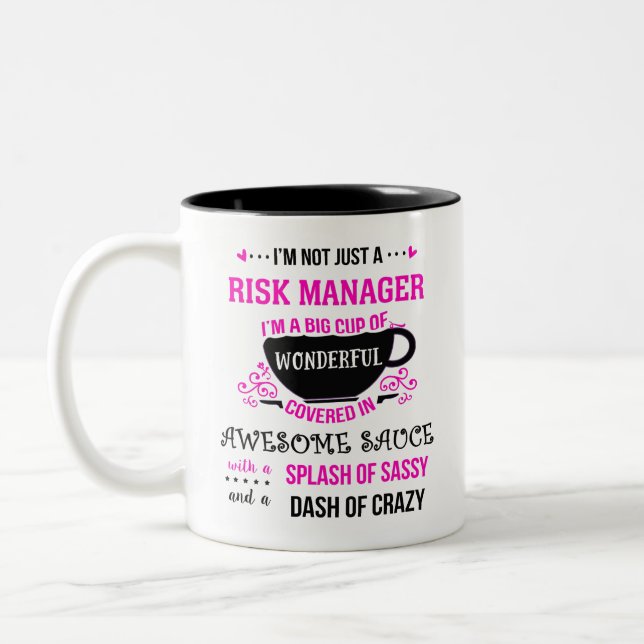 Tasse 2 Couleurs Gestionnaire De Risques Merveilleux Sassy (Gauche)
