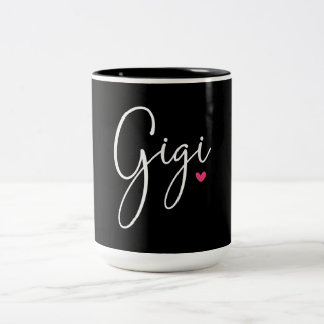 Tasse 2 Couleurs Gigi Cadeaux femmes grand-mère cadeaux de Noël pet