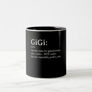 Tasse 2 Couleurs Gigi Définition T Femmes Gigi Cadeau Grand-mère An