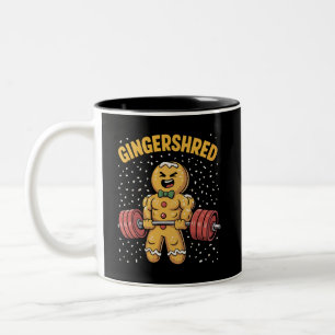 Tasse 2 Couleurs Gingersher Funny Gingerbread Homme Gym Bodybuildin