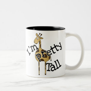 Tasse 2 Couleurs Girafe je suis assez grand