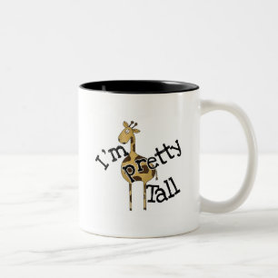 Tasse 2 Couleurs Girafe je suis T-shirts et cadeaux assez grands
