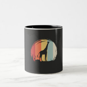 Tasse 2 Couleurs Girafe Vintage