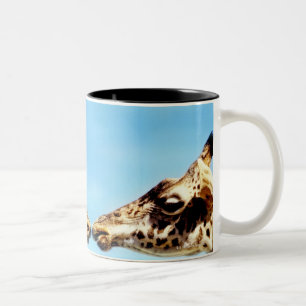 Tasse 2 Couleurs Girafes touchant des nez