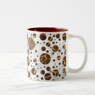 Tasse 2 Couleurs Giraffe Brown et jaune