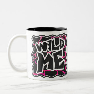 Tasse 2 Couleurs Giraffe rose chaude et noire