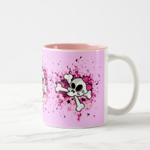 Tasse 2 Couleurs Girlie Skull