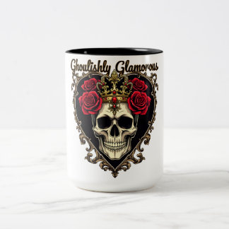 Tasse 2 Couleurs Glamour glacé, Halloween Design Élégant