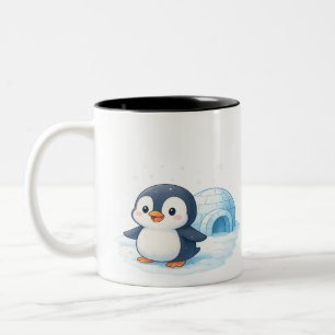 Tasse 2 Couleurs gobelet manchot mignonne