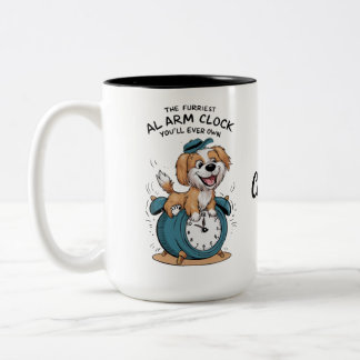 Tasse 2 Couleurs Golden Retriever Chien Funky Alarm Horloge