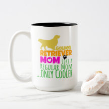 Golden Retriever Maman Comme Maman Régulière Seule