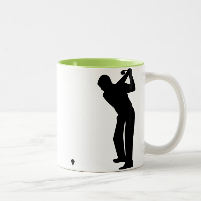 Tasse 2 Couleurs Golf vert frais (Droit)