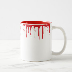 Tasse 2 Couleurs Gory Red Blood Café du matin Halloween Vampire