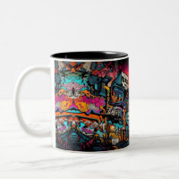Graffiti Cityscape pour une Sienne Vibrante, dans