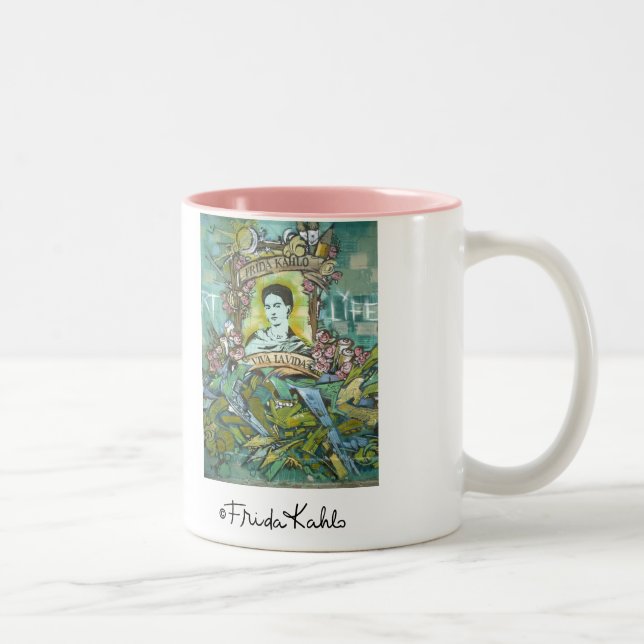 Tasse 2 Couleurs Graffiti Frida Kahlo (Droit)