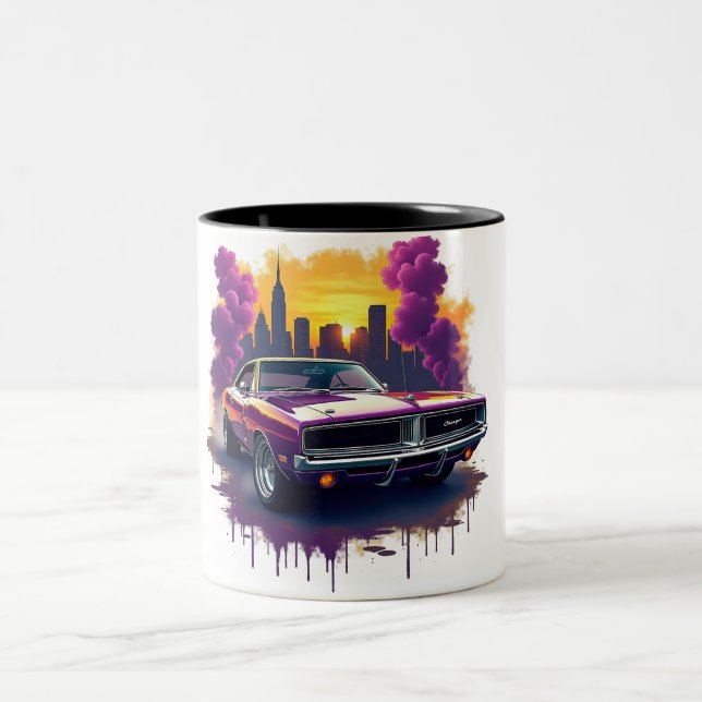 Tasse 2 Couleurs Graffiti Muscle Car (Centre)