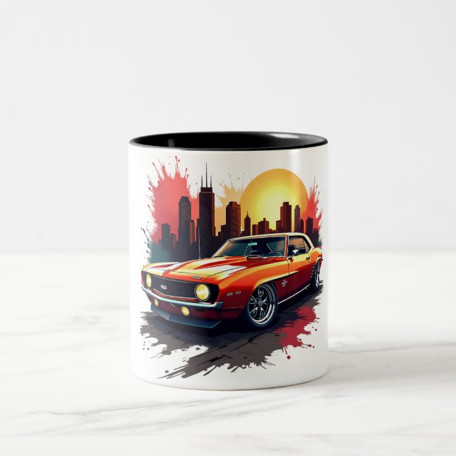 Tasse 2 Couleurs Graffiti Muscle Car (Centre)