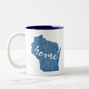 Tasse 2 Couleurs Grain de bois du Wisconsin à la maison