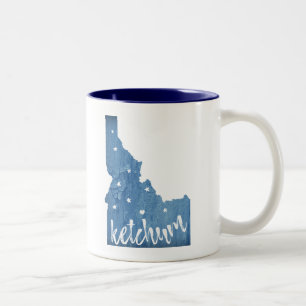 Tasse 2 Couleurs Grain de bois Ketchum Idaho
