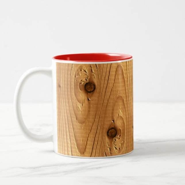 Tasse 2 Couleurs Graisse de pin non fini (Gauche)