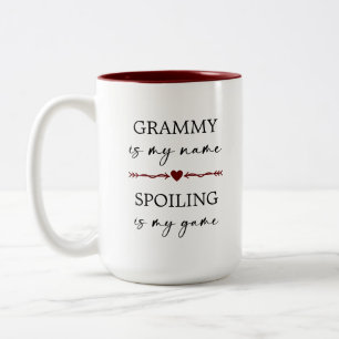 Tasse 2 Couleurs Grammy est mon nom Spoiling est mon cadeau photo d