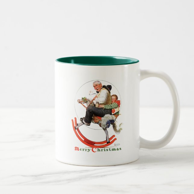 Tasse 2 Couleurs Grampes sur Rocking Horse (Droit)