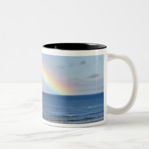 Tasse 2 Couleurs Grand arc-en-ciel au-dessus de l'océan Pacifique 