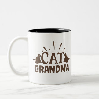 Tasse 2 Couleurs Grand-mère de chat