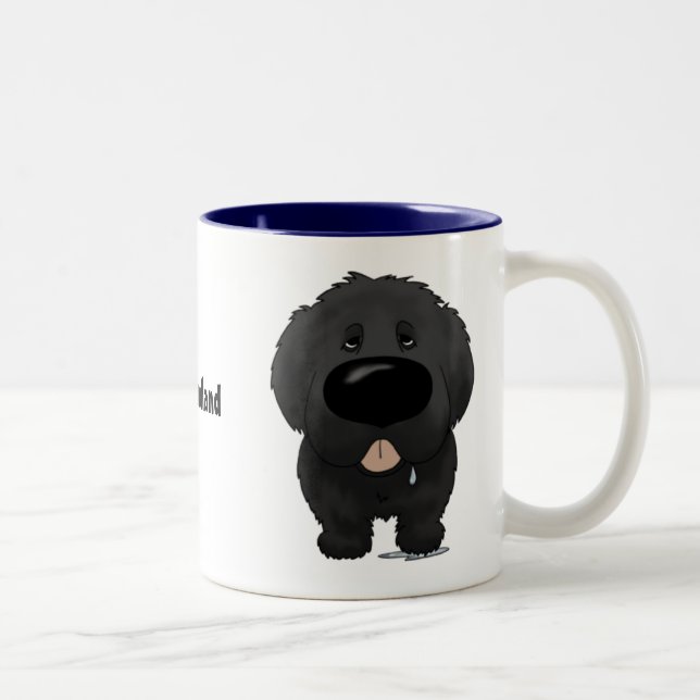 Tasse 2 Couleurs Grand nez Terre-Neuve (Droit)