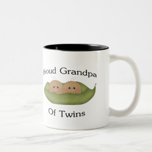 Tasse 2 Couleurs Grand-papa fier des jumeaux